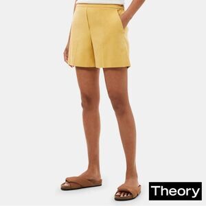 Theory **NWT** East Pull-On Linen Short in Marigold